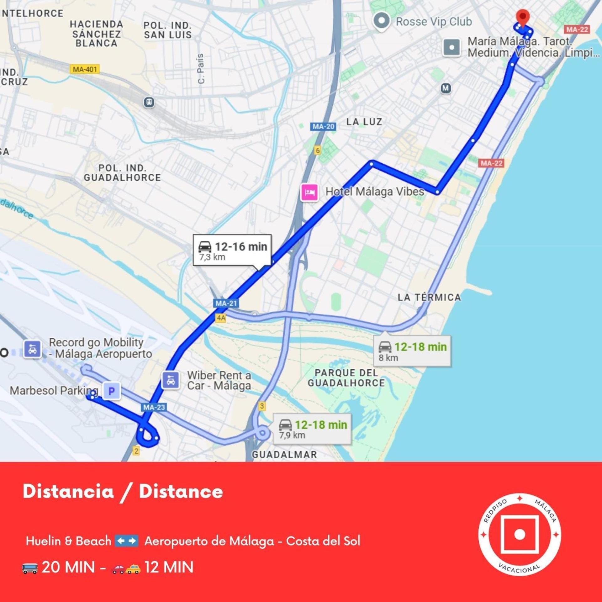 Duplex Huelin I & Beach 马拉加 外观 照片